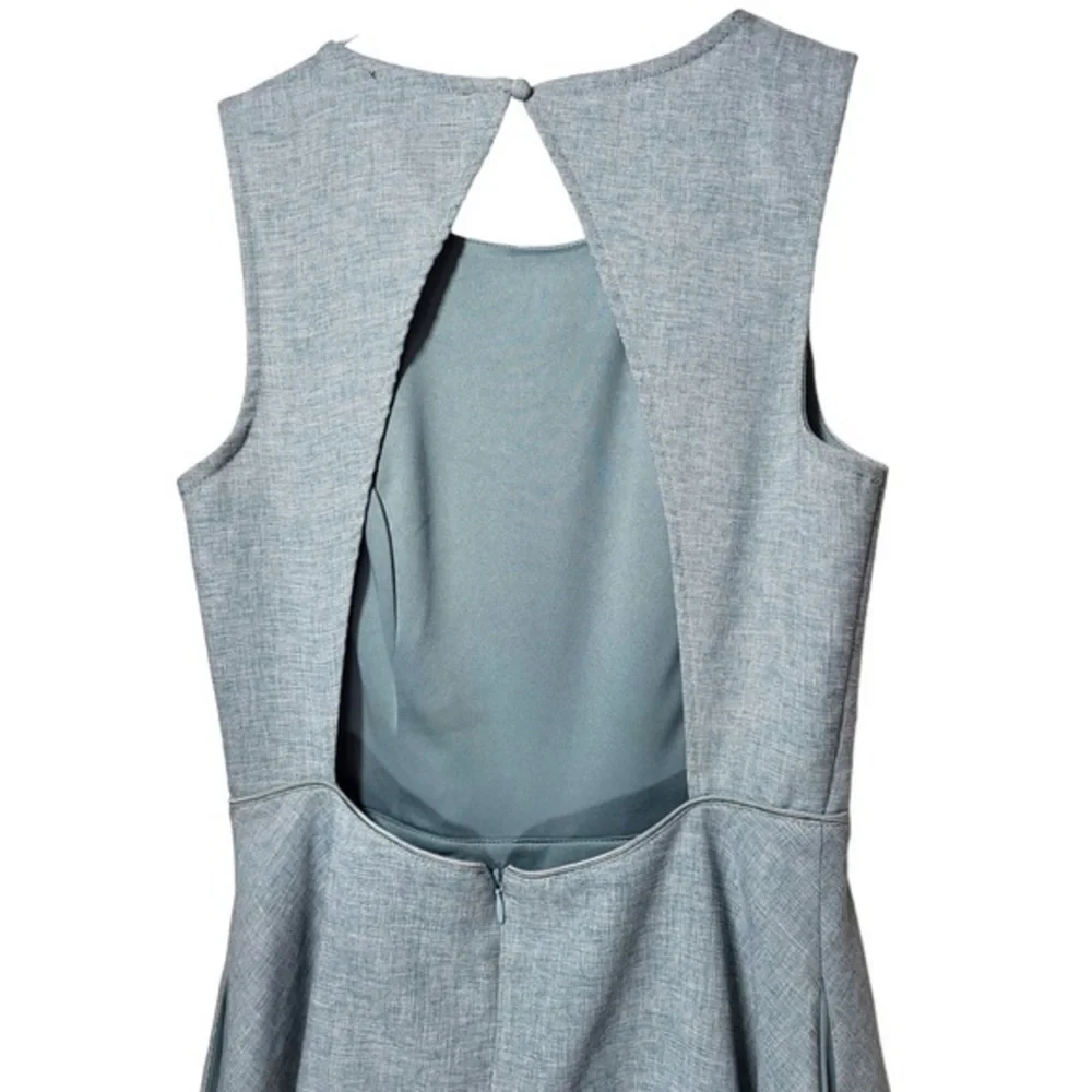 Lulu’s Winsome Backless Skater Mini Dress in Mint Blue - Picture 9 of 14